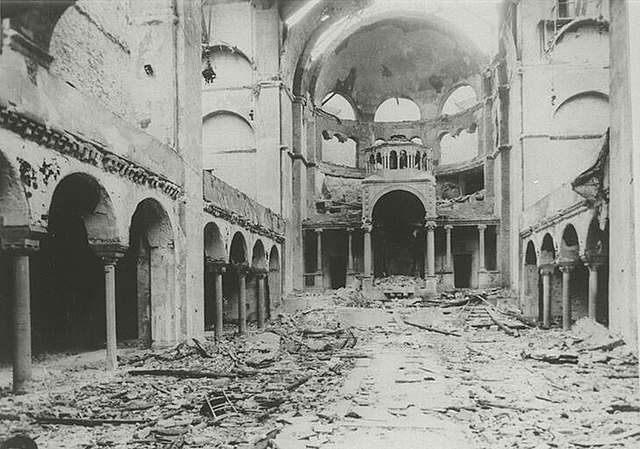 Synagoge Fasanenstrasse Berlin nach Pogrom